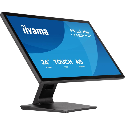 iiyama ProLite T2452MSC-B2AG monitor komputerowy 61 cm (24") 1920 x 1080 px Full HD LED Ekran dotykowy Czarny