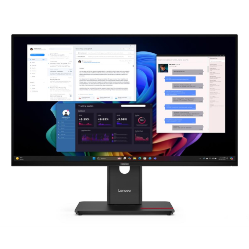 Lenovo ThinkVision T27UD-40 27"UHD 60Hz 350nits AG HDMI DP USB Eclipse Black