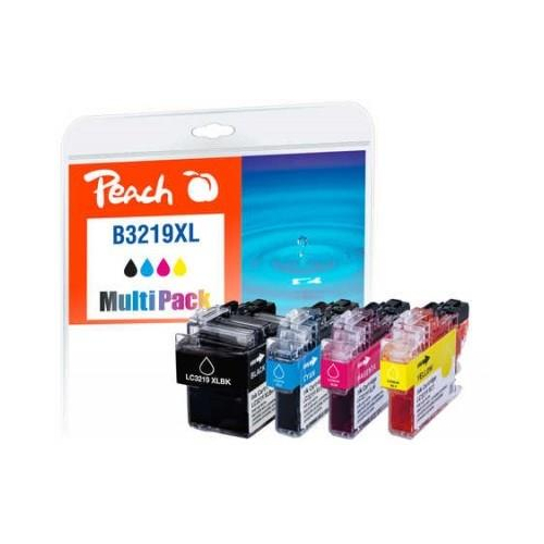 Peach PI500-245 nabój z tuszem 4 szt. Czarny, Cyjan, Purpurowy, Żółty