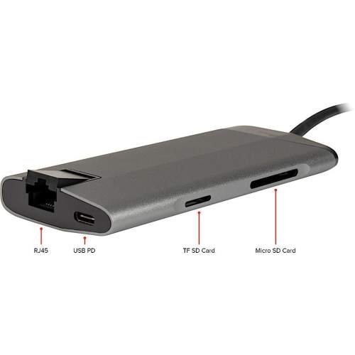 Inter-Tech GDC-802 Przewodowa USB 3.2 Gen 1 (3.1 Gen 1) Type-C Szary-23630632