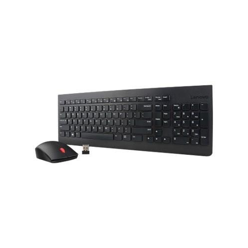 Lenovo 4X30M39497 klawiatura Dołączona myszka Uniwersalne RF Wireless QWERTY US English Czarny