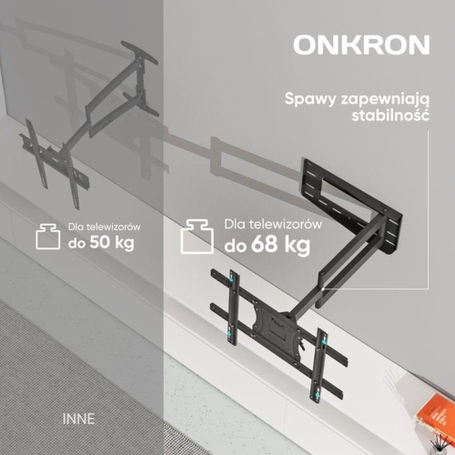 ONKRON M7L-B Uchwyt ścienny obrotowo-pochylny do ekranu 40