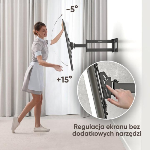 ONKRON M7L-B Uchwyt ścienny obrotowo-pochylny do ekranu 40