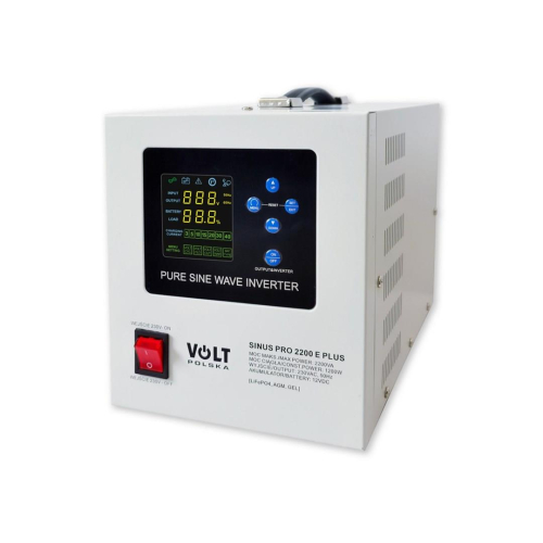 Przetwornica VOLT POLSKA SINUSPRO 2200E PLUS 12/230V (1200/2200W) [AGM, GEL, LiFePO4]