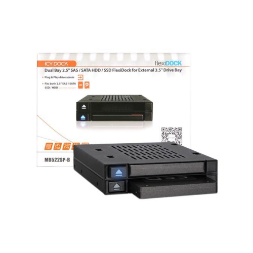Płyta montażowa IcyDock 2x6,3cm SATAI-III/SSD/SAS MB522SP-B-23665471