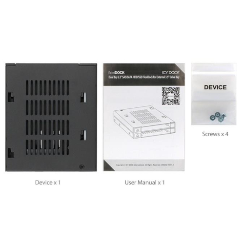 Płyta montażowa IcyDock 2x6,3cm SATAI-III/SSD/SAS MB522SP-B-23665472