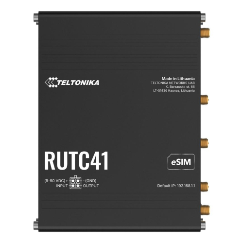 Teltonika RUTC41 router bezprzewodowy Gigabit Ethernet Dual-band (2.4 GHz/5 GHz) 5G Czarny-23669856