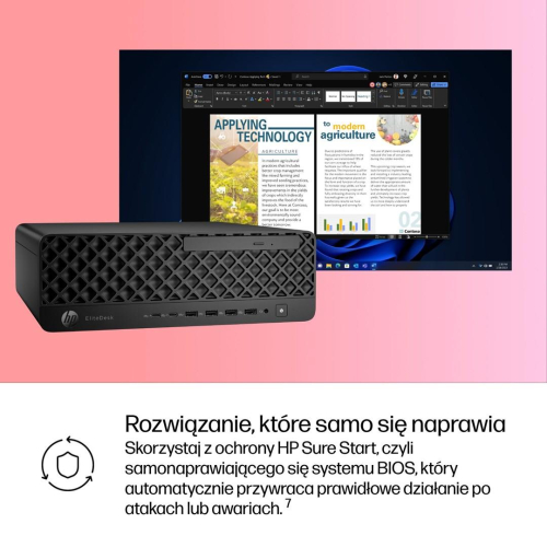 HP EliteDesk 8 SFF G1i AI Intel Core Ultra 5 235 16 GB DDR5-SDRAM 512 GB SSD Windows 11 Pro PC AI PC Czarny-23671747
