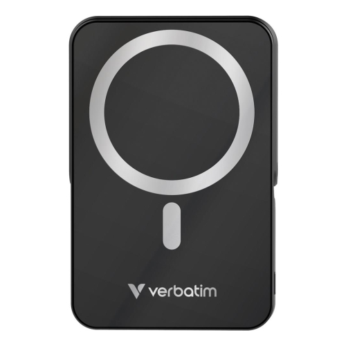 Verbatim Charge 'n' Go Magnetic Wireless Litowo-polimerowy (LiPo) 10000 mAh Bezprzewodowe ładowanie Czarny-23672899
