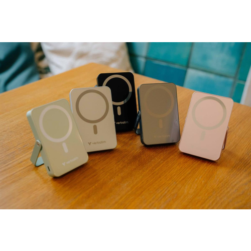 Verbatim Charge 'n' Go Magnetic Wireless Litowo-polimerowy (LiPo) 10000 mAh Bezprzewodowe ładowanie Czarny-23672902