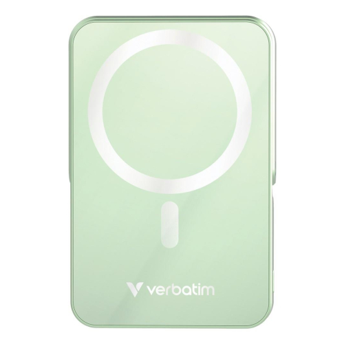 Verbatim Charge 'n' Go Magnetic Wireless Litowo-polimerowy (LiPo) 10000 mAh Bezprzewodowe ładowanie Zielony-23672919