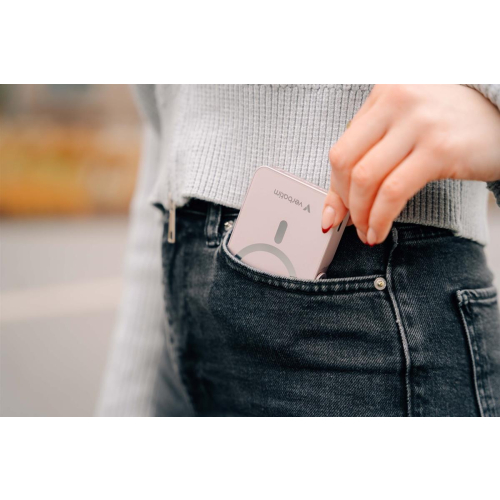 Verbatim Charge 'n' Go Magnetic Wireless Litowo-polimerowy (LiPo) 10000 mAh Bezprzewodowe ładowanie Niebieski-23672926
