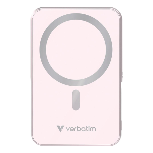 Verbatim Charge 'n' Go Magnetic Wireless Litowo-polimerowy (LiPo) 10000 mAh Bezprzewodowe ładowanie Różowy-23672943