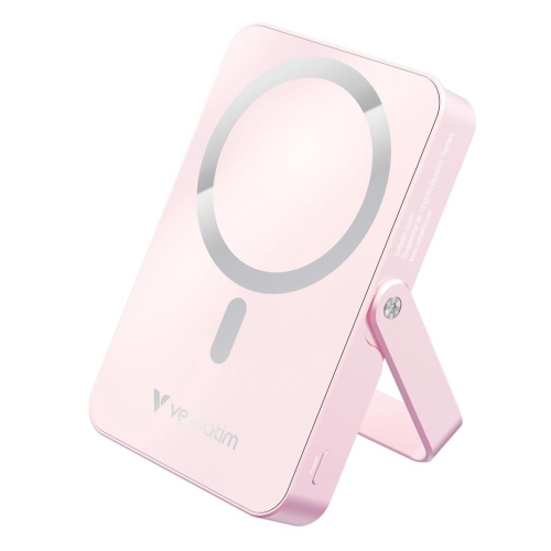 Verbatim Charge 'n' Go Magnetic Wireless Litowo-polimerowy (LiPo) 10000 mAh Bezprzewodowe ładowanie Różowy