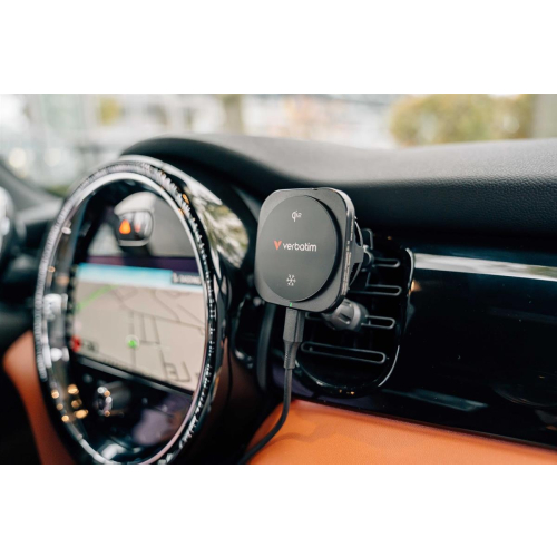 Verbatim Charge 'n' Drive Qi2 Smartfon Czarny USB Bezprzewodowe ładowanie Szybkie ładowanie Automatyczna-23673051
