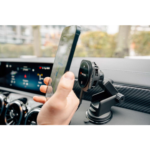 Verbatim Charge 'n' Drive Qi2 Smartfon Czarny USB Bezprzewodowe ładowanie Szybkie ładowanie Automatyczna-23673053