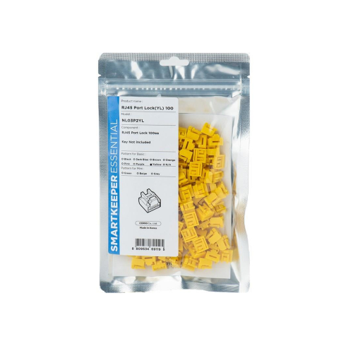 Smartkeeper NL03P2YL bloker portów Blokada portu RJ-45 Żółty 1 szt.