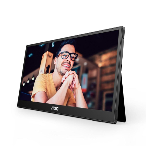 AOC 16T3EA przenośny telewizor / monitor Czarny 39,6 cm (15.6
