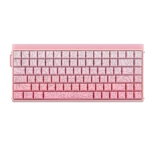 Klawiatura gasket HERO84 HE PINK+Gradient+Contour Dragon King switch RGB AULA-23686748