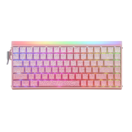 Klawiatura gasket HERO84 HE PINK+Gradient+Contour Dragon King switch RGB AULA-23686758