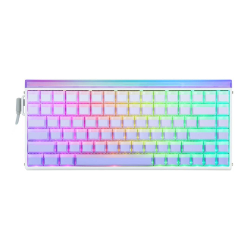 Klawiatura gasket HERO84 HE White+Purple+Gradient+LIGHT JadeKing switch RGB AULA-23686773