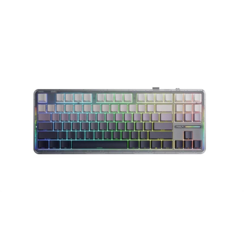Klawiatura gasket F87 Gradient Grey SpaceCrystal switch RGB AULA