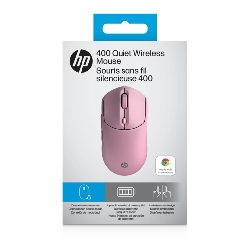 Mysz HP 400 Quiet Pink Wireless Mouse bezprzewodowa różowa AZ7B5AA-23687199