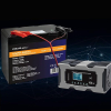 QOLTEC ŁADOWARKA 12V 10A | PROSTOWNIK Z FUNKCJĄ NAPRAWY DO AKUMULATORA AGM GEL LIFEPO4 | LCD-23705500