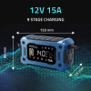QOLTEC ŁADOWARKA 12V 15A | PROSTOWNIK DO AGM GEL LIFEPO4 | LCD-23705509