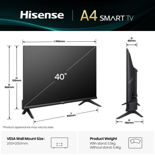 Hisense 40A4Q 101,6 cm (40