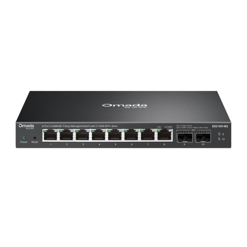 TP-Link ES210X-M2 przełącznik sieciowy Zarządzany 2.5G Ethernet (100/1000/2500) Montaż na biurku/ścianie Czarny