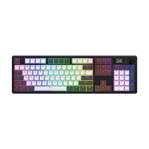 HATOR Skyfall Pro Wireless 100 klawiatura Gaming USB + RF Wireless + Bluetooth QWERTY US English Czarny, Szary