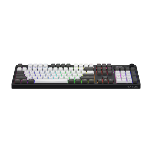 HATOR Skyfall Pro Wireless 100 klawiatura Gaming USB + RF Wireless + Bluetooth QWERTY US English Czarny, Szary-23744505