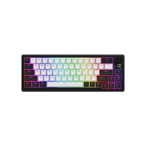 HATOR Skyfall 65 MAG ULTIMA 8K wireless klawiatura Gaming USB + RF Wireless + Bluetooth QWERTY US English Czarny, Biały