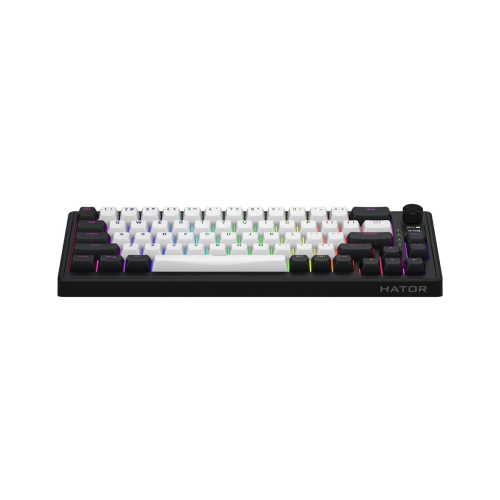 HATOR Skyfall 65 MAG ULTIMA 8K wireless klawiatura Gaming USB + RF Wireless + Bluetooth QWERTY US English Czarny, Biały