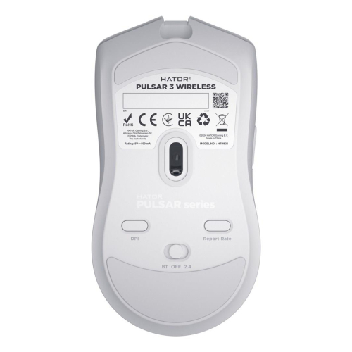 HATOR Pulsar 3 Wireless myszka Gaming Oburęczny RF Wireless + Bluetooth + USB Type-C Optyczny 12000 DPI-23745108