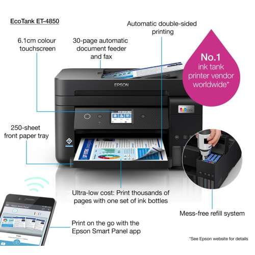 Epson EcoTank ET-4850 Atramentowa A4 4800 x 1200 DPI 33 stron/min Wi-Fi-23746076