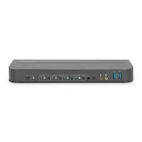 Digitus Przełącznik KVM, 4-portowy, 4K 60 Hz, 4 x DP in, 1 x DP/HDMI out-23785692