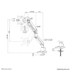 Neomounts DS70-250BL1 uchwyt / stojak do monitorów 88,9 cm (35