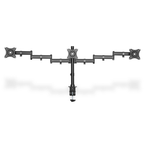 Stojak biurkowy potrójny (zacisk) 3xLCD max. 27"max. 8kg uchylno-obrotowy 360° (PIVOT)-12893612