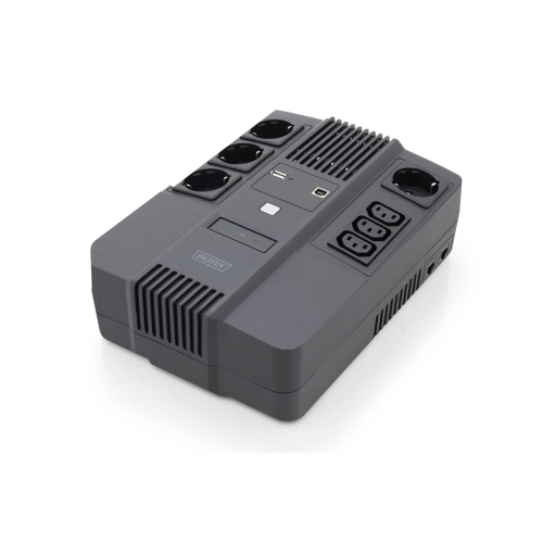 UPS UPS Line-Interactive 600VA/360WAVR 4xSCHUKO 3xIEC C13 1xUSB A 1x USB B RJ45-12454860