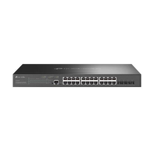 TP-Link Omada SG3428XMP przełącznik sieciowy Zarządzany L2+ Gigabit Ethernet (10/100/1000) Obsługa PoE 1U Czarny
