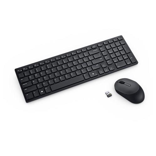 DELL Kompaktowa cicha klawiatura i mysz Pro — KM555 - niemiecka (QWERTZ)