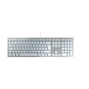 CHERRY KC 6000C FOR MAC klawiatura Uniwersalne USB QWERTZ Niemiecki Srebrny