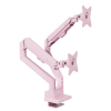 Arozzi AZ-ALZARE-NEO-DUO-PNK uchwyt / stojak do monitorów 81,3 cm (32") Biurko Różowy
