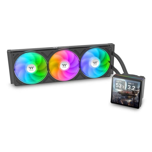 Thermaltake TH360 V3 Ultra ARGB Procesor Chłodnica cieczy all-in-one 12 cm Czarny 1 szt.