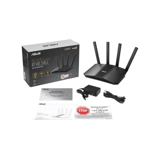 ASUS RT-BE58U Router stołowy Dual Band Wi-Fi 7 3600 Mbit/s Czarny-23942702