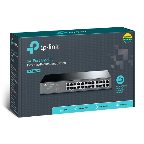 TP-Link TL-SG1024D przełącznik sieciowy Nie zarządzany Gigabit Ethernet (10/100/1000) Szary-23943042