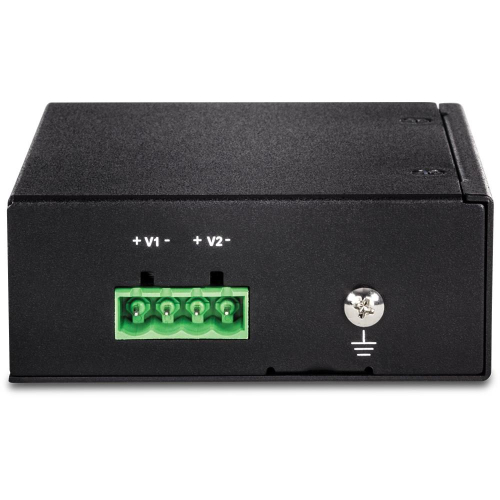 Switch TRENDnet TI-PE50 - niezarządzalny - 4 x 10/100 (PoE+) + 1 x 10/100 - możliwość montażu na szynie DIN, monta