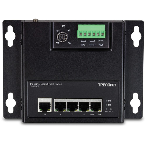 Przełącznik przemysłowy TRENDnet 5 Port Gigabit Unmanaged PoE+ FA Metal-23943488